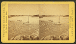 Russ' Island, showing boats, beach, cottages, &c.