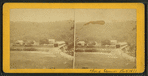 Views of a covered bridge over the Deerfield River.