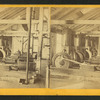 The new air compressors which furnish power to drive the drills, about 500 feet below the surface of the earth.