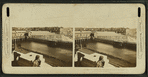 The immense dam which holds the waters of the Connecticut for the mills of Holyoke.