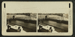 The immense dam which holds the waters of the Connecticut for the mills of Holyoke.