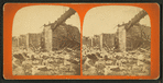 View of a bridge after it collapsed.