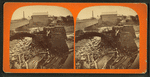 View of a bridge after it collapsed.