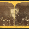 Interior view of a library in a private residence.