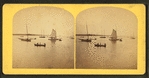 View of boats in the harbor.