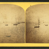 View of boats in the harbor.