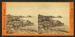 The shores of Nahant, Mass, Castle rock and Egg rock light.