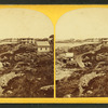 Beach, cliffs, and Gun Rock House.