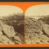 View of a rocky beach.