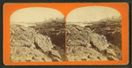 View of a rocky beach.