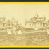 People and cottages on Circuit Avenue.