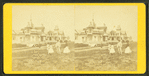 People and cottages on Circuit Avenue.