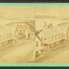 Birds-eye view of cottages.