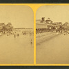 Beach near Plank Walk, Pavillion in background.