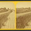 View looking up the Plank Walk.