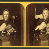 Portrait of Nancy Luce, island eccentric, and her bantie hens.