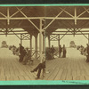 Looking through the pavillion.