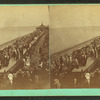 People crowding the Plank Walk.