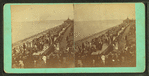 People crowding the Plank Walk.