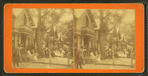 People posing on porches.