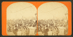 Large group of people gathered at Congregation Campground.