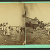 People on the beach.