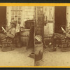 View of the Hermit (Fred Parker?) in a rocking chair.