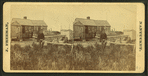 View of the Hermit (Fred Parker?) in front of his house.