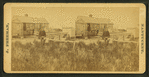 View of the Hermit (Fred Parker?) in front of his house.
