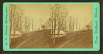 View of part of a house on a hill.
