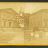View of a buggy in front of a the New Bedford Instituion for Savings.