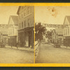Williams St. with a banner for an art gallery.
