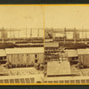 Wharves showing ships moored.