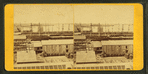 Wharves showing ships moored.