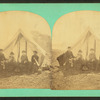 People camping in tents.