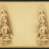 Nine young women, sitting one in front of the other, "Miss Salisbury's school girls" (all are named on verso).
