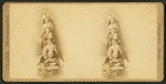 Nine young women, sitting one in front of the other, "Miss Salisbury's school girls" (all are named on verso).