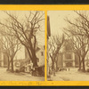 Town square, and Unitarian Church standing on the site of the first church erected by the Pilgrims.