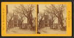 Town square, and Unitarian Church standing on the site of the first church erected by the Pilgrims.