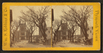Town square, and Unitarian Church standing on the site of the first church erected by the Pilgrims.