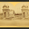 Canopy over Plymouth Rock, and the harbor.