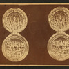 Intricate two-part carving in ivory: "Heaven and Hell," hinged together to close.