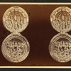 Intricate two-part carving in ivory: "Heaven and Hell," hinged together to close.