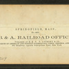 B. & A. Railroad office.