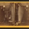 Interior view of an entry hall, showing stairway.