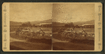 Stockbridge Bowl, farm land and fences in foreground.
