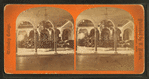 View of an interior courtyard and archways at Wellesley College.