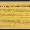 The U.S. Navy Yard, Charlestown, Mass.