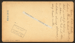 Sudbury River Conduit, Nov. 6, 1876, ditch in woods for temporary ... between Farm Pond and Lake Schituate showing apparatus for rating current meter.