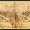 Sudbury River Conduit, Nov. 6, 1876, ditch in woods for temporary ... between Farm Pond and Lake Schituate showing apparatus for rating current meter.